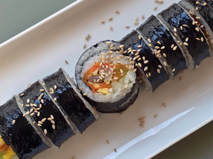 원팬김밥 완성 사진