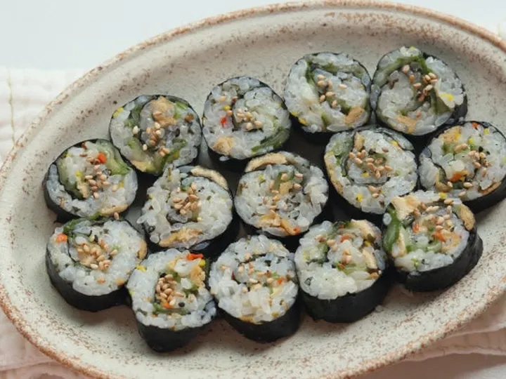 유부김밥 완성 사진