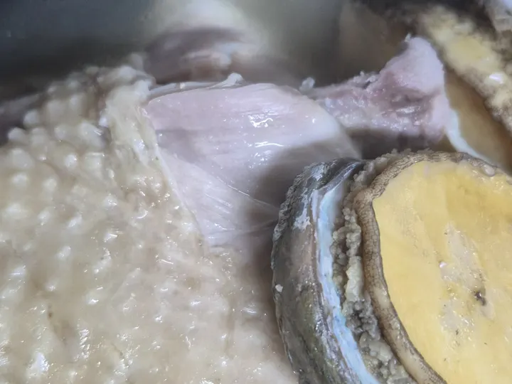 전복삼계탕 완성 사진