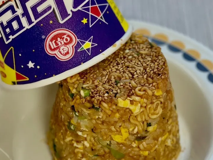 진라면볶음밥 완성 사진