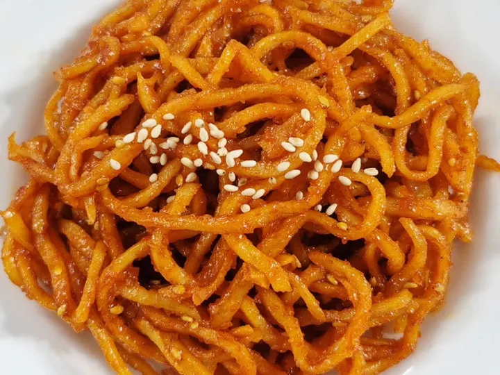 진미채무침 완성 사진