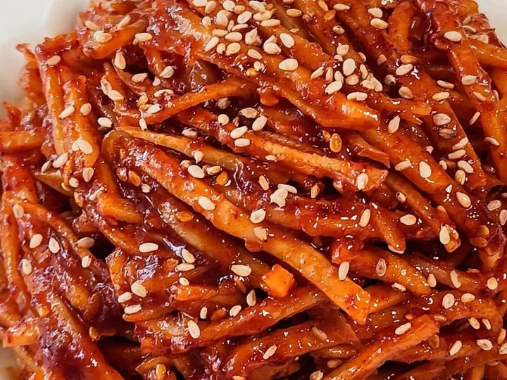 진미채볶음 완성 사진