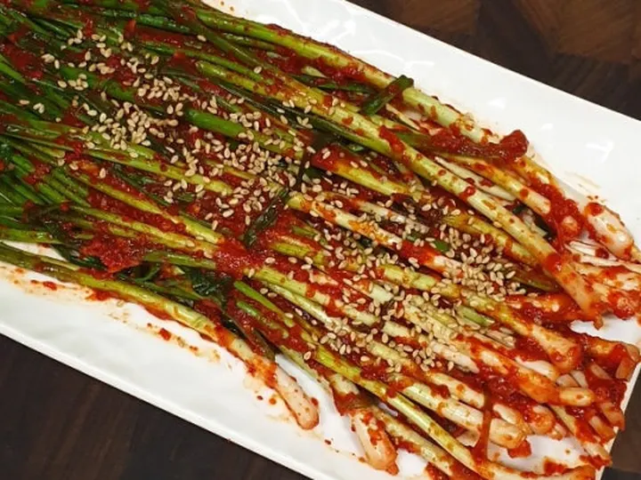쪽파김치 완성 사진