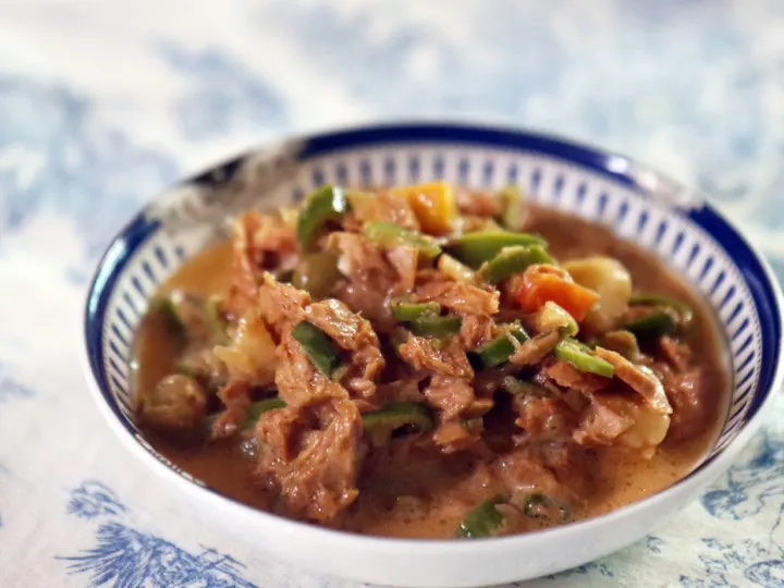참치무침 완성 사진