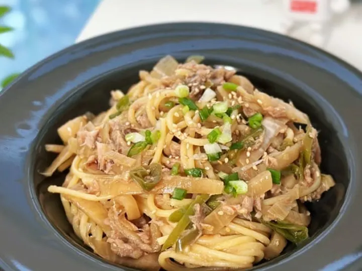 참치파스타 완성 사진