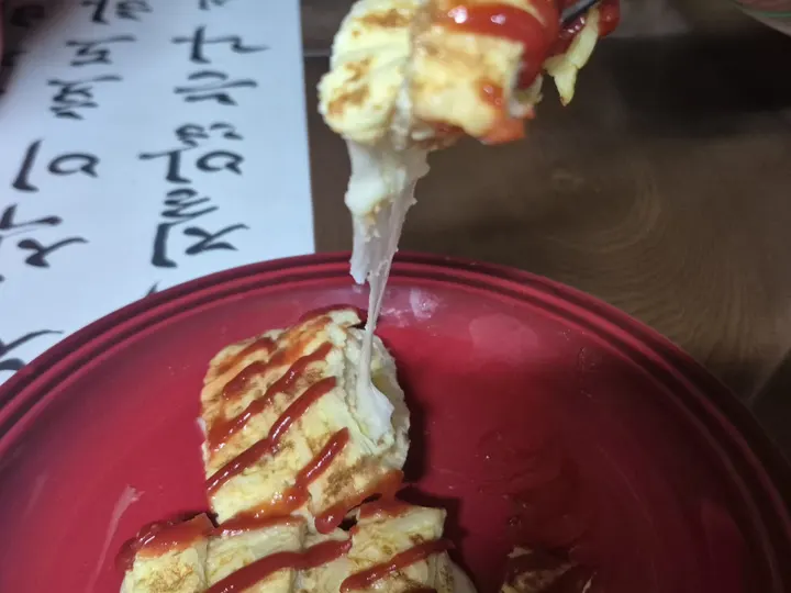 치즈계란말이 완성 사진