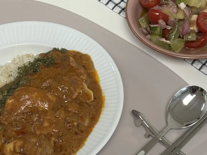 치킨카레 완성 사진