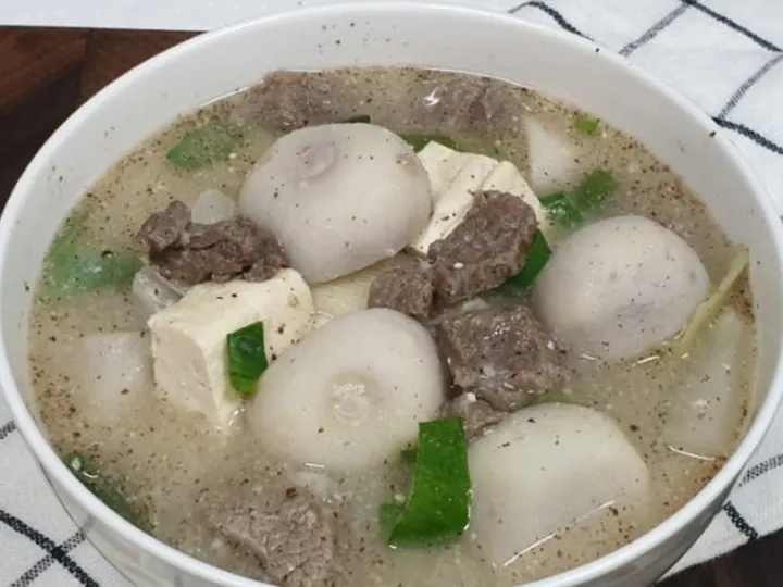 토란국 완성 사진