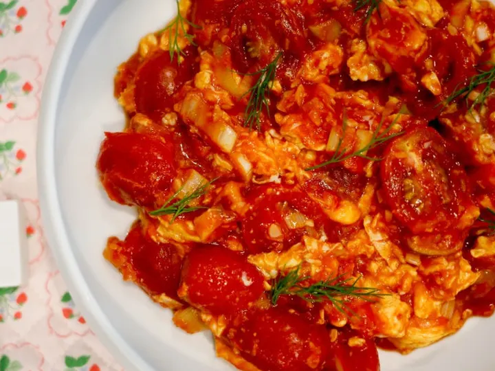 토마토달걀볶음 완성 사진