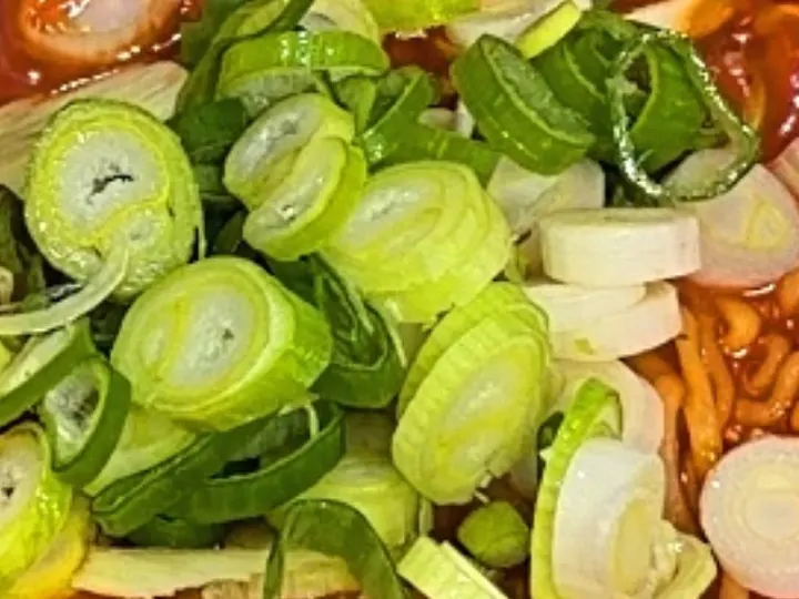 토마토라면 완성 사진