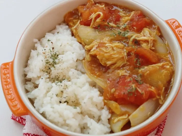토마토카레 완성 사진