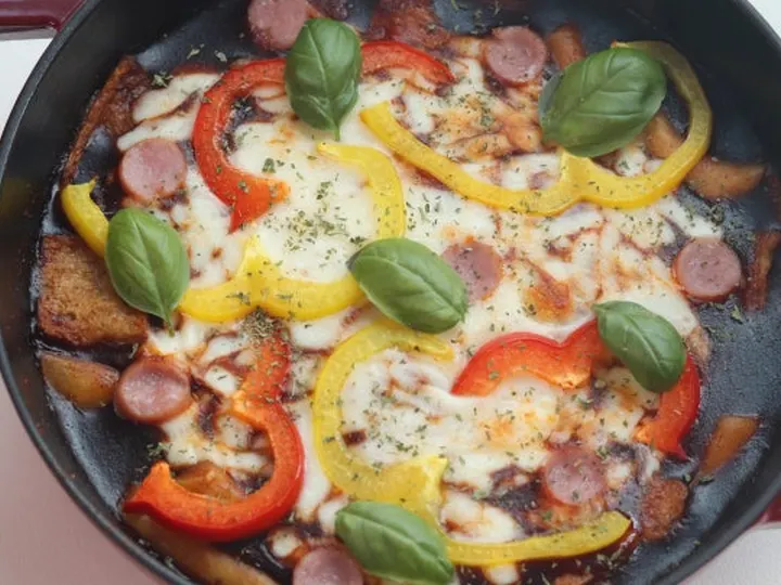 피자떡볶이 완성 사진