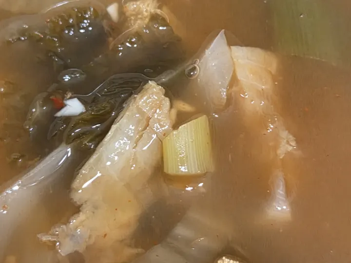 황태김칫국 완성 사진