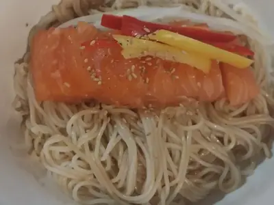 간장비빔국수 완성 사진