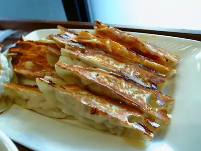 군만두 완성 사진