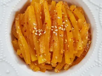 단무지무침 완성 사진