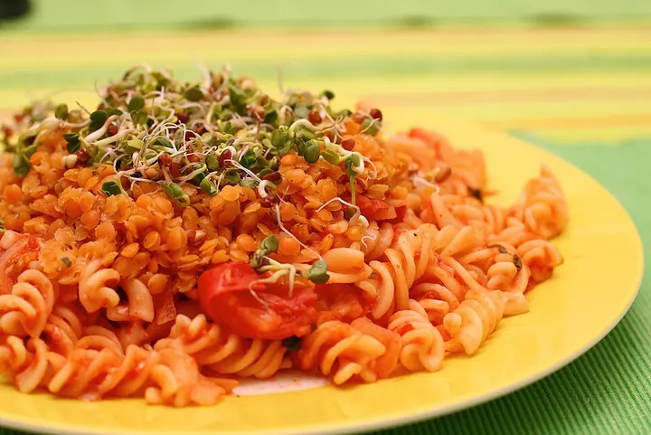 토마토 파스타 완성 사진
